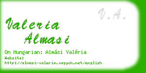 valeria almasi business card